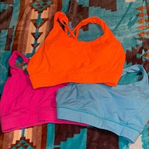 Vibrant Strappy Sports Bra Set